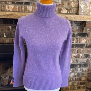 APT 9 100% cashmere purple turtleneck sweater. Soft and warm. Lovely color!
